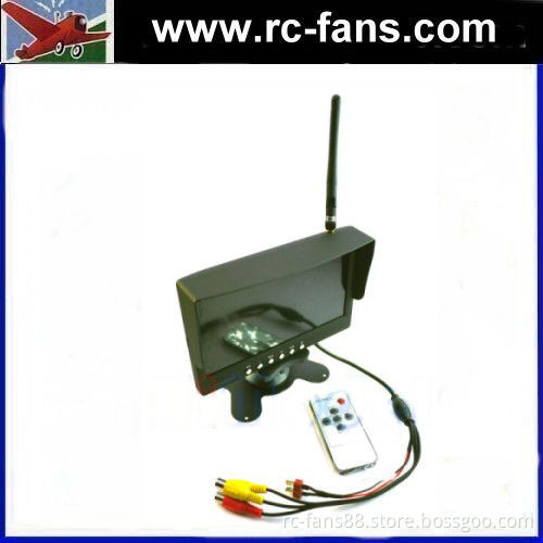 FPV 5.8GHz Built-in Receiver 7 inch 800x480 Monitor W/Light Shield